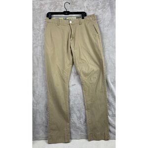 LRG Mens 36 Slim Fit Straight Leg Khaki Tan Cargo Pants Casual Utility Jeans